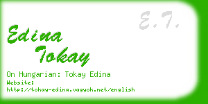 edina tokay business card